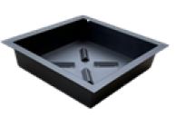 SQUARE, 28" INSERT METAL W/BOTTOM