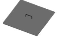 SQUARE LID HIGH TEMP BLACK FOR 28IN