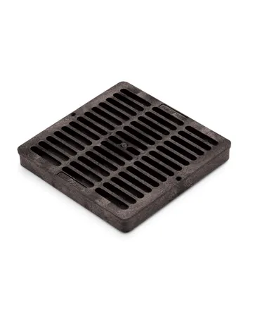 GRATE 9" SQUARE BLACK