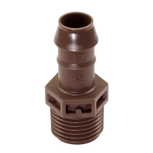 MALE ADAPTER 17mm BARB X 1/2"MIPT