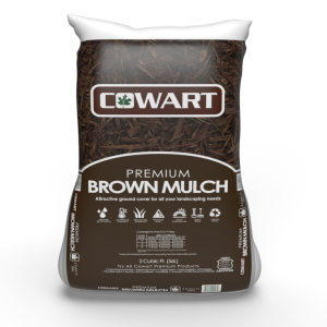 HARDWOOD MULCH BROWN 2 CU FT BAG