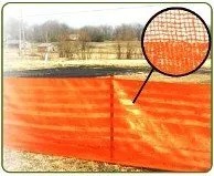 FENCE, PLASTIC BARRIER ORANGE 4X100