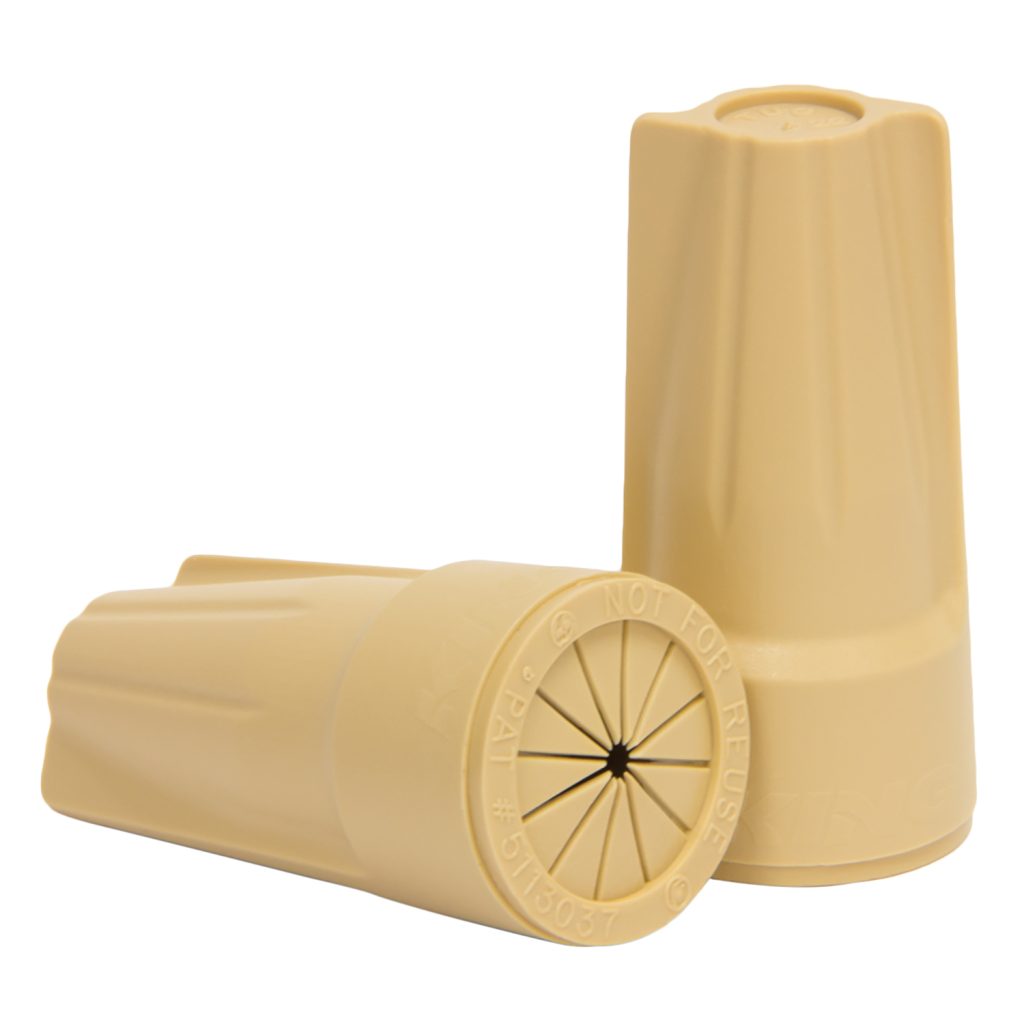 WIRE CONN. TAN LOW-VOLT (50/BAG)