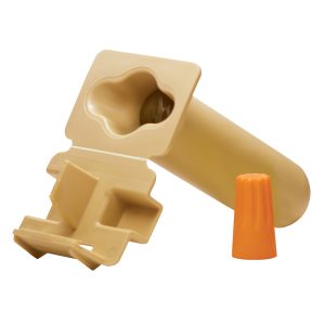 WIRE CONN. DIRECT BURY W/ORANGE NUT