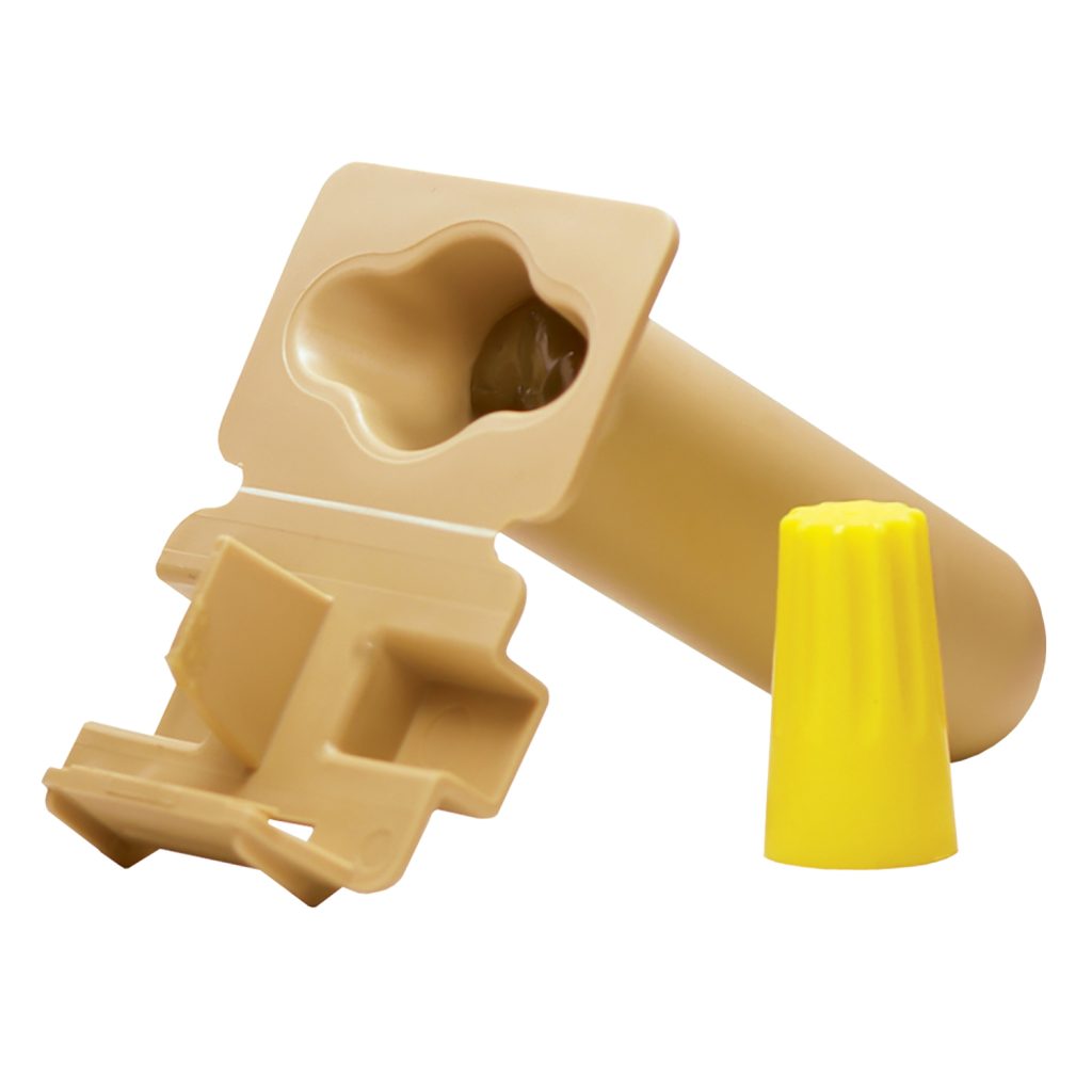 WIRE CONN. DIRECT BURY W/YELLOW NUT