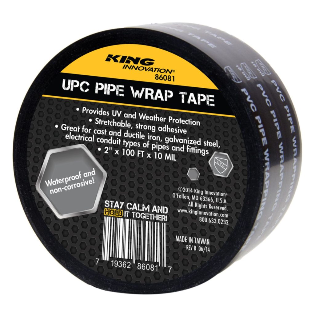 UPC PIPE WRAP TAPE -BLACK