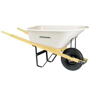 WHEELBARROW 6 CU FT POLY W/WOOD HNDLS
